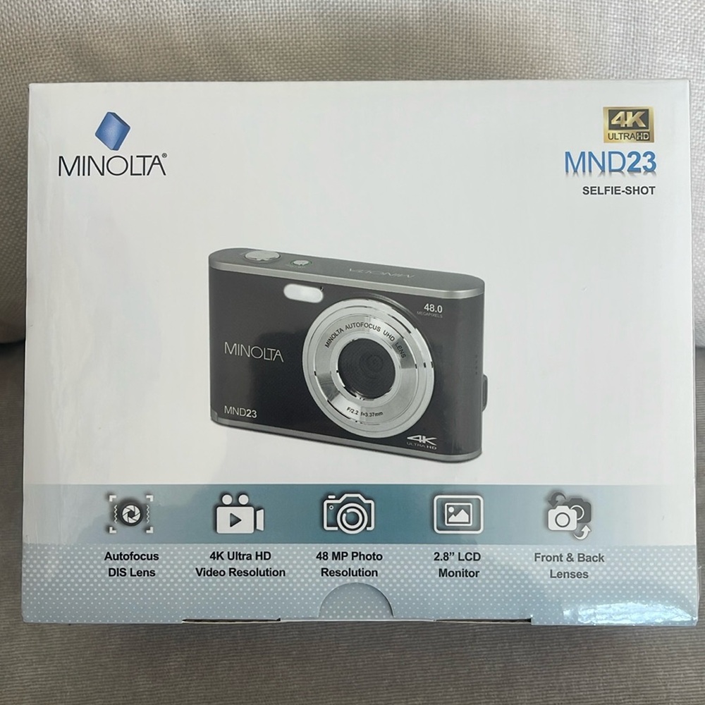 ❤️NEW!!!❤️ MINOLTA MND23 Black Digital Camera